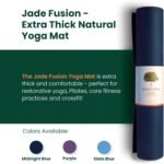 Jade Fusion Yoga Mat, Luxurious Comfort & Sturdy Workout Mats for Home Gym, 68" and 74" Yoga Mat Thick, Non-Slip Workout Mat with Extra Strong Grip, US Made Yoga Mats - Image 4