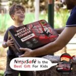 Ninja Obstacle Course for Kids Backyard - 10 Durable Obstacles and 15m Slackline - Outdoor Playset Equipment for Girls & Boys with Climbing Net & Ladder, Wheel, Warrior Gymnastics & Monkey Bars - Image 3