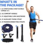 Workout Suspension Resistance Trainer System, Exercise Explosive Force Bounce Physical, Training Resistance Rope Improve Speed，Stamina, Mobility, Strength and Help You Build Muscle. - Image 3
