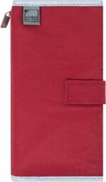 Lewis N. Clark Travel Pill Organizer, for Vitamins, Medication, Prescriptions, Or Medicine Storage, 16 Slot Pouch, Red - Image 3