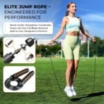 2x 20ft Agility Ladder Speed Training Set – Double Ladder Kit with 12 Cones, 4 Adjustable Hurdles, Jump Rope & Running Parachute | Agility Equipment for Soccer, Football, Basketball, Kids & Adults - Image 8