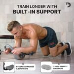 DMoose Fitness Ab Roller Wheel with Elbow Support & 2 Knee Pads - Abdominal Exercise Trainer for Core Strength Training - Ultimate Abs Workout Equipment for Home and Gym - Ab Machine for Men & Women - Image 5
