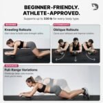 DMoose Fitness Ab Roller Wheel with Elbow Support & 2 Knee Pads - Abdominal Exercise Trainer for Core Strength Training - Ultimate Abs Workout Equipment for Home and Gym - Ab Machine for Men & Women - Image 7