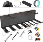 Multi-Purpose Gym Equipment Storage Rack Resistance Bands Storage Hanger Barbell Rack Heavy Duty Gym Rack for Exercise Bands, Lifting Belts and Jump Ropes - Image 3