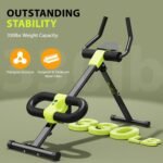 Ab Workout Equipment, Ab Machine for Home Gym Fitness, Ab Trainer Exercise Equipment for Abdominal Exercise and Strength Training (Black) - Image 3