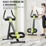 Ab Workout Equipment, Ab Machine for Home Gym Fitness, Ab Trainer Exercise Equipment for Abdominal Exercise and Strength Training (Black) - Image 4