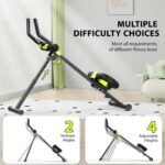 Ab Workout Equipment, Ab Machine for Home Gym Fitness, Ab Trainer Exercise Equipment for Abdominal Exercise and Strength Training (Black) - Image 5