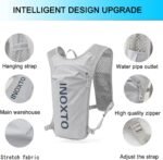 INOXTO Running Hydration Vest Backpack,Lightweight Insulated Pack with 1.5L Water Bladder Bag Daypack for Hiking Trail Running Cycling Race Marathon for Women Men - Image 3