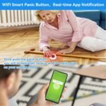 WiFi Caregiver Call Button for Elderly at Home w App Notification, Elderly Monitoring, Caregiver Pager, Life Alert Systems for Seniors No Monthly Fee, Alert Button for Seniors at Home - Image 3