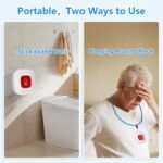 WiFi Caregiver Call Button for Elderly at Home w App Notification, Elderly Monitoring, Caregiver Pager, Life Alert Systems for Seniors No Monthly Fee, Alert Button for Seniors at Home - Image 5