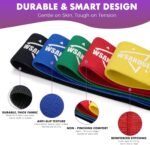 WSAKOUE Fabric Resistance Bands for Working Out – 5 Booty Bands for Women & Men, Exercise Workout Bands for Legs, HIPS & Glutes – Ideal for Home Fitness, Yoga, Pilates & Rehab - Image 4