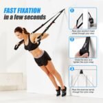 HPYGN Door Anchor for Resistance Bands, Home-Gym Workout Exercise Attachment for Yoga Strap, Physical Therapy and Closed Loop Bands, Heavy Duty System - Image 3