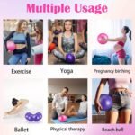 10Pcs Small Exercise Balls, 9 Inch Mini Pilates Ball, Yoga Therapy Core Ball, Barre Equipment Mini Yoga Balls for Stability, Fitness, Physical Therapy, Stretching at Home Gym & Office - Image 5