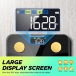 Scale for Body Weight and Fat Percentage, RunSTAR Digital Accurate Bathroom Smart Scale with Large Display, FSA&HSA Eligible 13 Body Composition Analyzer Sync App, Black Gold - Image 3