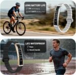 Smart Bracelet for Women Men, Fitness Tracker Smart Wristband, Waterproof Health Band with 24/7 Heart Rate Sleep Monitor, 12 Kinds Sport Modes fits Android iOS (Gray) - Image 6