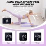 Pilates Equipment, Pilates Board - Multifunctional Pilates Reformer, Reformer Pilates Machine with Reps,Kcal & Timer Display, Home Pilates Kit with Resistance Bands - Workout Sets for Women - Image 5