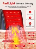 Red Light Therapy for Feet, 180 LEDs Full Coverage Near Infrared Light Therapy Boot with 3 Modes, 10-90 Min Timer, Leather Feet Wrap for Heel, Sole, Plantar Joint Muscle Recovery. - Image 5