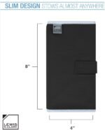 Lewis N. Clark Travel Pill Organizer, For Vitamins, Medication, Prescriptions, Or Medicine Storage, 16 Slot Pouch, Black - Image 3