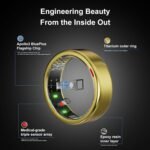 Smart Ring for Women Men- Sleep/Fitness/Stress/Heart Rate Tracker- Menstrual Records - 7 Days Battery Life - Wireless Charging - No APP Subscription - iOS & Android Compatible (Gold, Size 9) - Image 7