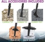 Trekology Trek-Z Collapsible Hiking & Trekking Poles - Balance Support for Seniors, Women, and Men, 2pc Per Set - Image 7
