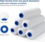 Mister Rui Foam Paint Roller, 4 Inch Paint Roller 10 Pack, Small Paint Roller, Foam Paint Roller 4 Inch, Small Foam Paint Roller High Density, 4 Inch Foam Rollers for Painting Walls, Cabinets - Image 3