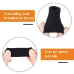10 Pcs Black Finger Sleeves, Breathable Finger Brace, Compression Support for Arthritis, Thumb Splint for Relief Support Protector and Reliving Pain - Image 6
