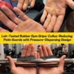 HUAFA Anti-Slip Workout Grips, Gym Grips Weight Lifting Grips Pads, Ergonomics Weight Lifting Gloves for Men Women Deadlift, Fitness Training and Exercise, Gym Grips Pads for Palm Protection - Image 4