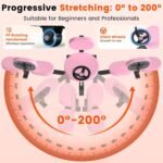 Leg Stretcher, 220LBS Split Machine for Fexibility & Splits Training, 0-200° Adjustable Stretching Equipment for Home Gym, Heavy Duty Steel Frame Leg Stretching Training Machine - Image 4