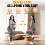 Fabric Resistance Bands for Working Out - Exercise Bands for Women and Men, Booty Bands for Legs and Glute, Yoga, Pilates, Rehab, Fitness and Home Workout - Image 3