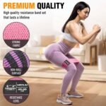 Fabric Resistance Bands for Working Out - Exercise Bands for Women and Men, Booty Bands for Legs and Glute, Yoga, Pilates, Rehab, Fitness and Home Workout - Image 5