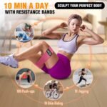 Fabric Resistance Bands for Working Out - Exercise Bands for Women and Men, Booty Bands for Legs and Glute, Yoga, Pilates, Rehab, Fitness and Home Workout - Image 7