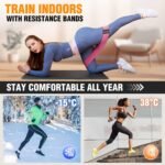 Fabric Resistance Bands for Working Out - Exercise Bands for Women and Men, Booty Bands for Legs and Glute, Yoga, Pilates, Rehab, Fitness and Home Workout - Image 8