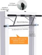 Pull Up Bar Doorway - No Screws Fitness Chin-Up Frame for Home Gym Exercise Multi-Angle Grip - 2025 Folding Upgrade (Fits Almost All Doors) - Image 3