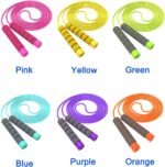 Adjustable Jump Ropes for Kids - Colorful Skipping Ropes with Soft Foam Handles - Ideal for Outdoor & Indoor Play, Fun Games Activity, Fitness, Exercise and Party Favors - Image 4
