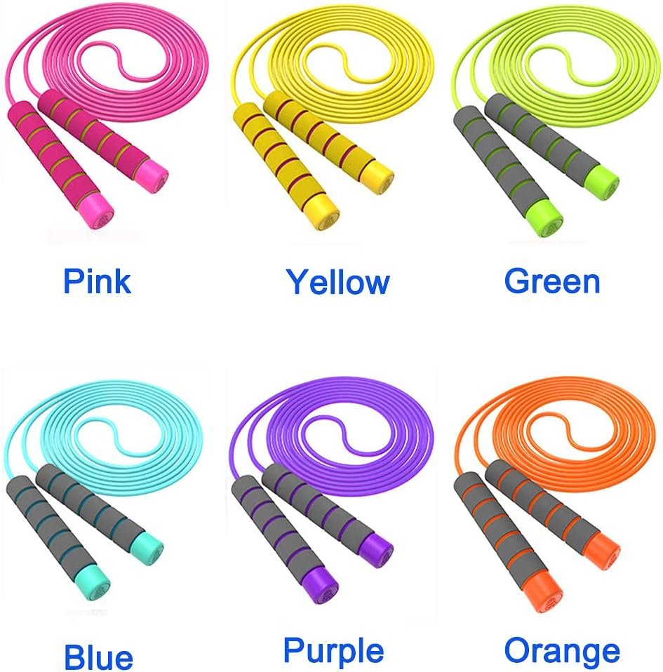 Adjustable Jump Ropes for Kids - Colorful Skipping Ropes with Soft Foam Handles - Ideal for Outdoor & Indoor Play, Fun Games Activity, Fitness, Exercise and Party Favors - Image 8