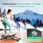 Balance Board with Resistance Bands, 300LBS Ski Balancing Machine Exercise Equipment LCD Monitor for Cardio, Home Ski Simulator Trainer for Full Body Workout - Image 4