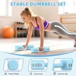 13.2LB Adjustable Dumbbell Set, 5 Levels Weights Dumbbell Set with Each 2.2lb/3.3lb/4.4lb/5.5lb/6.6lb, Hand Weights for Women/Men Home Office Gym Full-Body Workout - Image 5