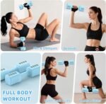13.2LB Adjustable Dumbbell Set, 5 Levels Weights Dumbbell Set with Each 2.2lb/3.3lb/4.4lb/5.5lb/6.6lb, Hand Weights for Women/Men Home Office Gym Full-Body Workout - Image 6