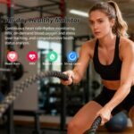 Smart Ring for Women Men Fitness Ring with Heart Rate, Blood Oxygen, Blood Pressure, Sleep Tracker, Step Tracker, IP68 Waterproof Health Ring for iOS & Android,No Subscription Fee (Silver, 8#) - Image 4