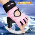 ihuan Breathable Weight Lifting Workout Gym Gloves: Fingerless Exercise Wrist Support | Enhance Palm Protection | Extra Grip for Fitness |Training | Rowing | Pull-ups - Image 3