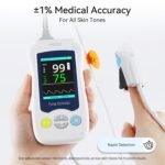 Handheld Pulse Oximeter, Can continuously monitor, Adjustable pulse and SpO2 level alarm, Equipped with overnight continuous monitoring and alarm function, Ideal for home use. - Image 5