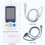 Handheld Pulse Oximeter, Can continuously monitor, Adjustable pulse and SpO2 level alarm, Equipped with overnight continuous monitoring and alarm function, Ideal for home use. - Image 7