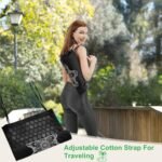 Acupressure Mat and Pillow Set - Full Body Pro Kit for Stress Relief, Muscle Relaxation & Pain Relief - Natural Eco-Friendly Linen & Coconut Fiber Mat - Includes Carrying Bag (Black) - Image 6