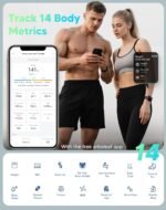arboleaf Smart Scale for Body Weight, Body Fat Scale with BMI Muscle Mass, 3-in-1 LED Display, Bluetooth Accurate Weight Machine, Tracks 14 Body Metrics via App, Sturdy Tempered Glass, 400lb - Image 4