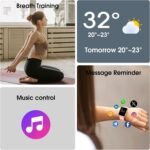Smart Watch, Fitness Tracker with Heart Rate Monitor, Blood Oxygen, Sleep Tracking, 41mm Smartwatch Waterproof with Pedometer for Women Men Watch Compatible with Android iOS Phones - Image 7