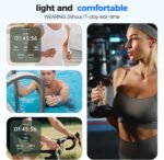 Smart Ring for Women & Men, Health Tracker with Sleep，Exercise Monitoring, iOS&Android Compatible, IP68 Waterproof, No Subscription, 5-Day Battery (Silver, 7) - Image 5