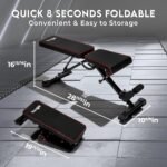 Yes4All Adjustable Weight Bench, Sturdy 880Lb Foldable Workout Bench for Home Gym for Strength Training with 1 Pair of Bands - Image 3