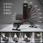 Yes4All Adjustable Weight Bench, Sturdy 880Lb Foldable Workout Bench for Home Gym for Strength Training with 1 Pair of Bands - Image 5