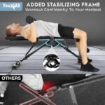 Yes4All Adjustable Weight Bench, Sturdy 880Lb Foldable Workout Bench for Home Gym for Strength Training with 1 Pair of Bands - Image 7