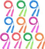 Aneco 10 Pack Kids Jump Rope Set Colorful Outdoor Jump Ropes 7.3 Feet Jumping Ropes Great Birthday Party Sports Activities Favors Gift - Image 6